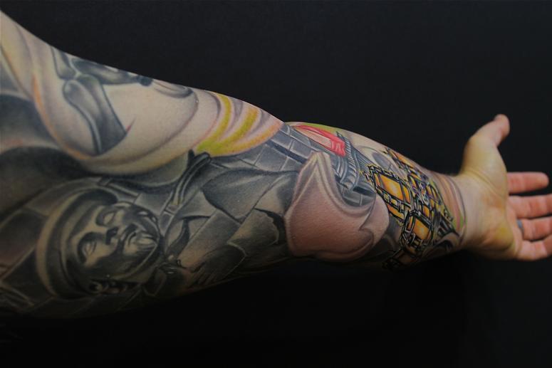 Mike Demasi - USC Doheny Library Tattoo Sleeve MIke DeMasi Tattoo